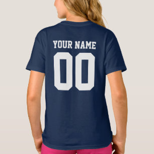 T-shirt Nom personnalisé Numéro Filles Football Jersey Shi