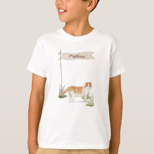 T-shirt Nom personnalisé Scottish Pold Cat Pet