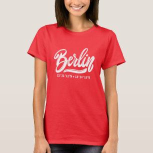 T-shirt Nom personnalisé / Texte Coordonnées Berlin Allema