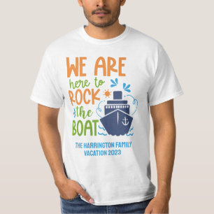 T-shirt Nom personnalisé, texte et année de croisière