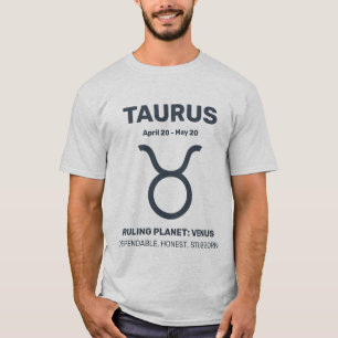 T-shirt Nom personnalisé / Texte Zodiac Sign Taurus