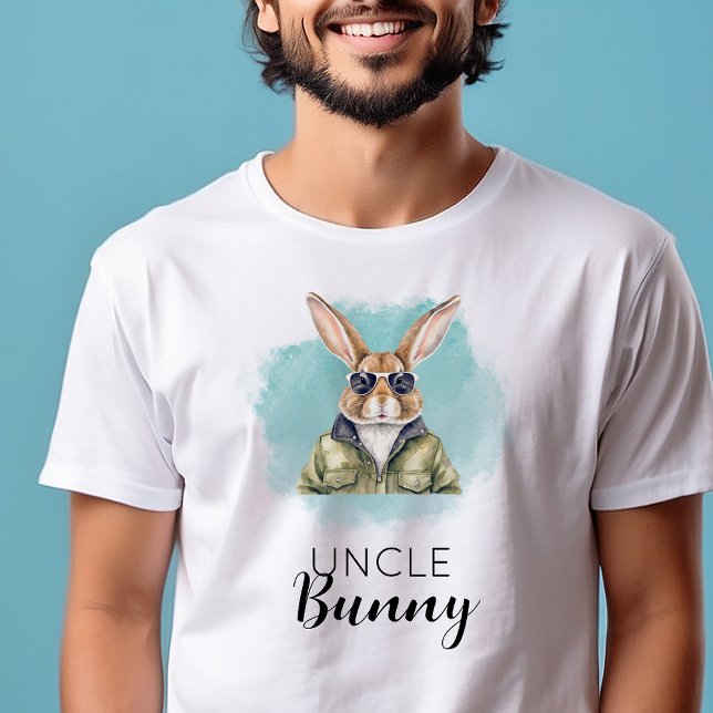 T-shirt Nom personnalisé Uncle Bunny Matching Family Group (Créateur téléchargé)