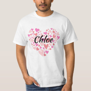 T-shirt Nom personnel avec coeur