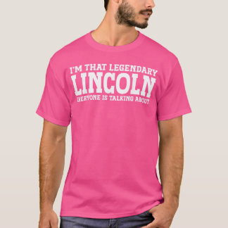 T-shirt Nom personnel de Lincoln Drôle de garçon Lincoln