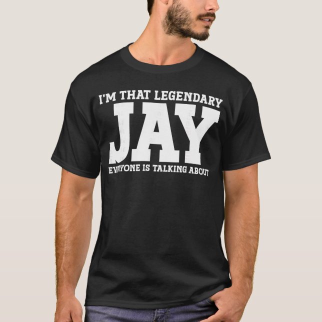 T-shirt Nom personnel Jay Drôle Jay drôle (Devant)