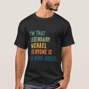 T-shirt Nom personnel légendaire Michael