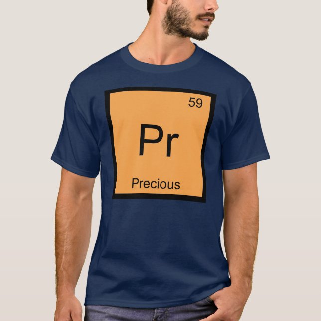 T-shirt Nom Précieux Chimie Élément Tableau Périodique (Devant)
