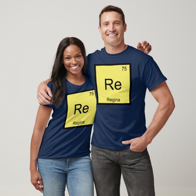 T-shirt Nom Regina Chimie Élément Tableau Périodique (Unisexe)