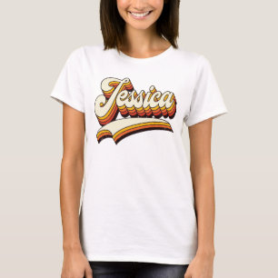 T-shirt Nom rétro Jessica Design vintage des années 70