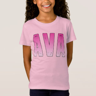 T-Shirt Nom rose Ava