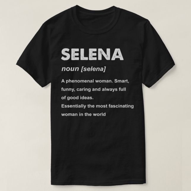 T-shirt Nom Selena (Design devant)