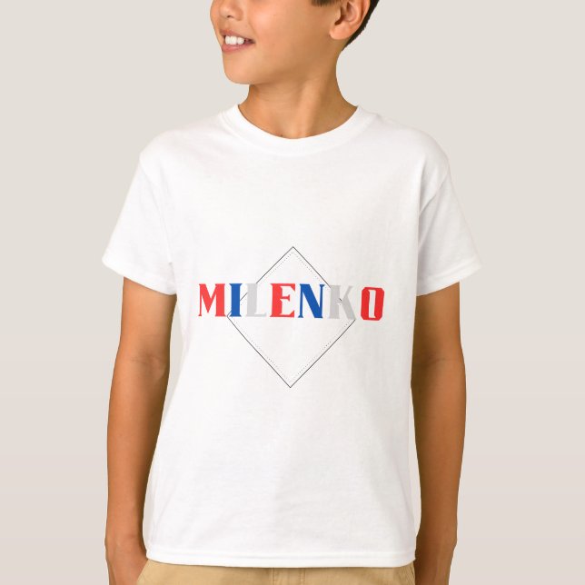 T-Shirt nom serbe Milenko (Devant)