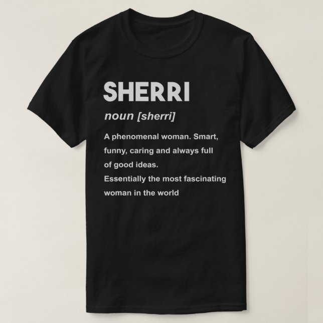 T-shirt Nom Sherri (Design devant)