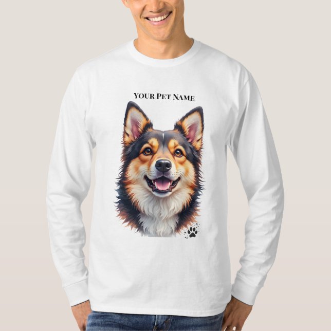 T-shirt Nom simple moderne de l'animal & Conception person (Devant)