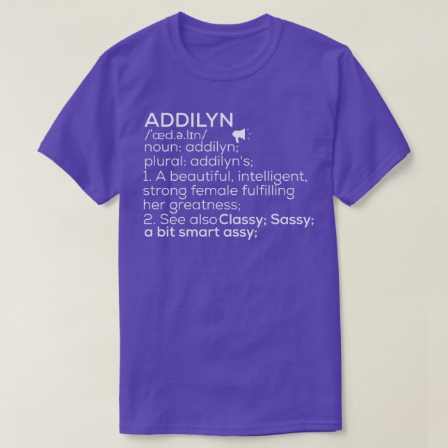 T-shirt Nom supplémentaire Définition supplémentaire Nom f (Design devant)