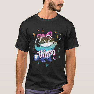 T-shirt Nom Thimo Avec Raccoon