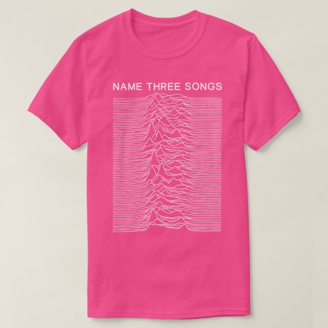 T-shirt Nom Trois chansons Posez punk mème mashup mème (Design devant)