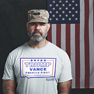 T-shirt Nom, Trump-Vance Keepsaké S - 6XL, White Unisex