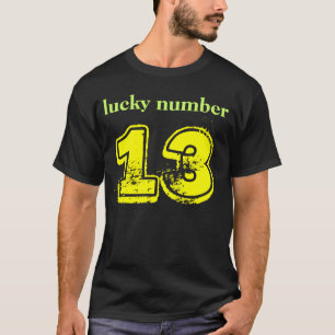 T-shirt nombre chanceux 13