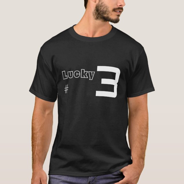 T-shirt Nombre chanceux de P3G (Devant)