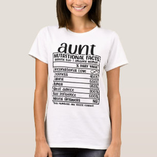 T-shirt Nombre de faits nutritionnels amusants