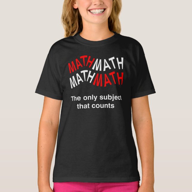 T-shirt Nombre de maths Wavy (Devant)