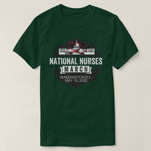 T-shirt Nombre d'infirmières et infirmiers autorisés par l (Design devant)