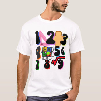 T-shirt nombre jour enfants costume numéros mathématique j