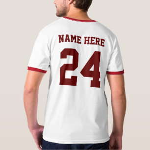 T-SHIRT NOMBRE NOM TYPOGRAPHIE PERSONNALISÉ PERSONNALISER 