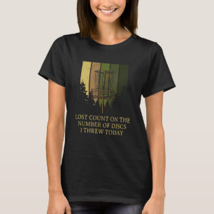 T-shirt Nombre perdu de disques que j'ai jeté Disc Golf Go