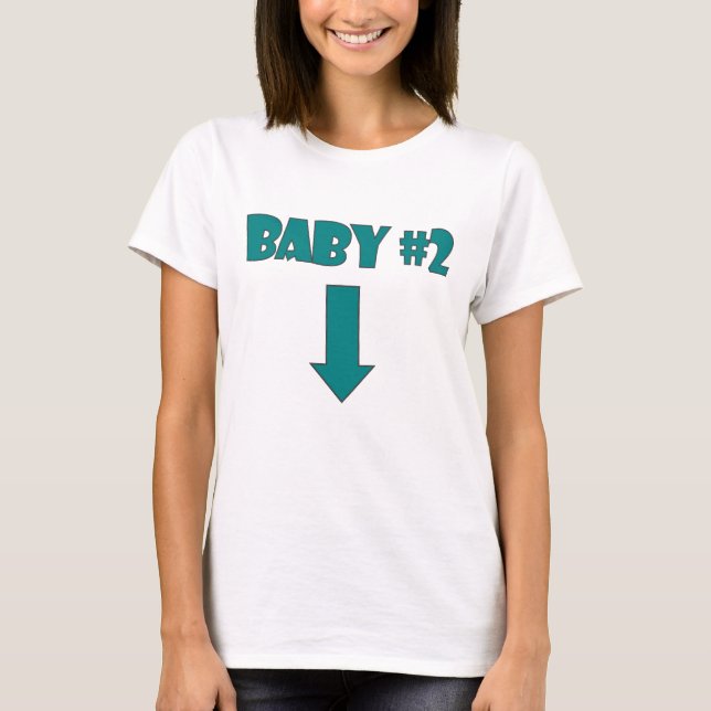 T-shirt NOMBRE TWO.png de BÉBÉ (Devant)
