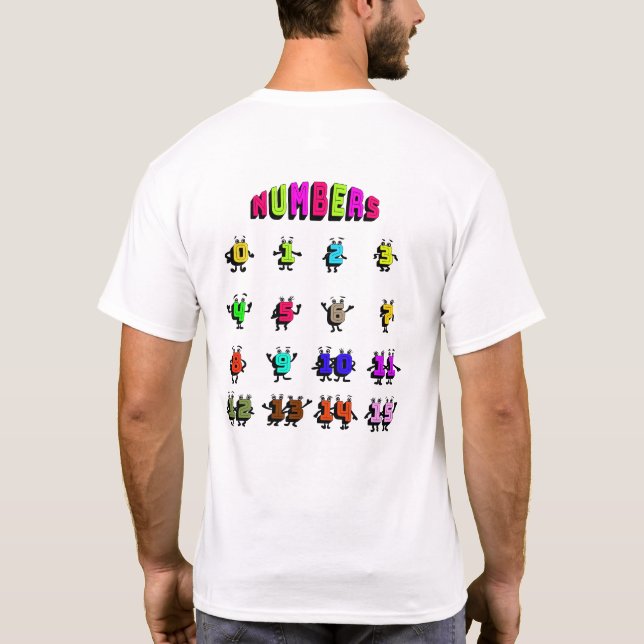 T-shirt Nombres colorés (Dos)