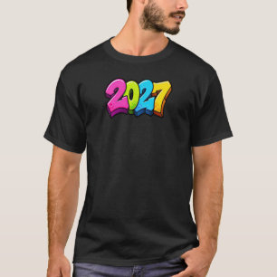 T-shirt Nombres colorés 2027