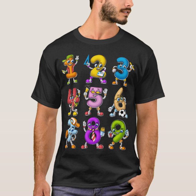 T-shirt Nombres de maths (Devant)