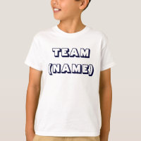 T-shirt (NOMMÉ) d'enfants d'ÉQUIPE