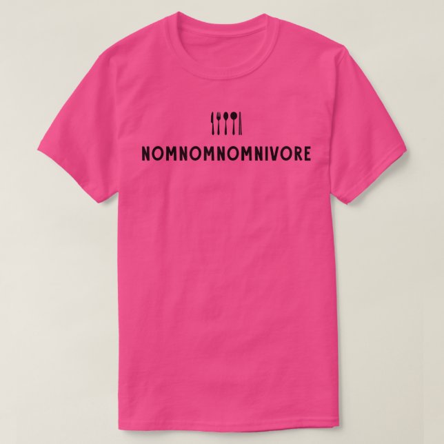 T-shirt nomnomnivore (Design devant)