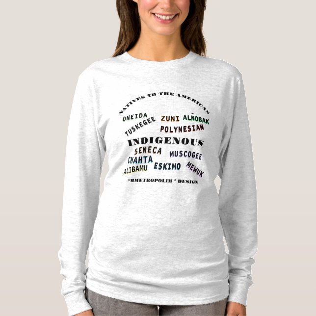 T-shirt NOMS AMÉRICAINS NATIFS SUR TSHIRTS-NEWBORN à 3X / (Devant)