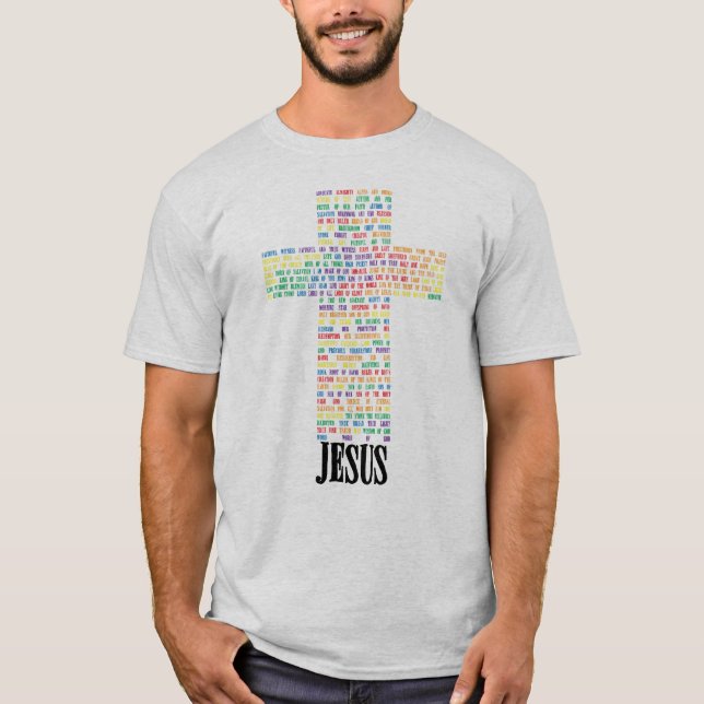 T-shirt Noms de croix de Jésus (Devant)