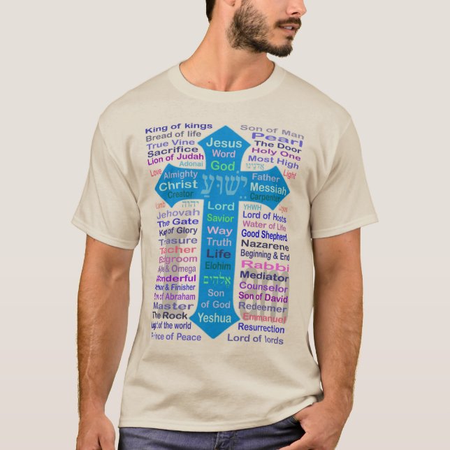 T-shirt Noms de Dieu et de Jésus (Devant)