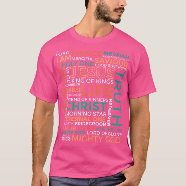 T-shirt Noms De Jésus - Chrétien (Devant)