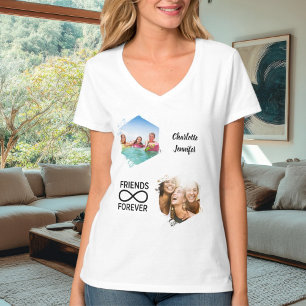 T-shirt Noms de photos d'amitié pour toujours infini