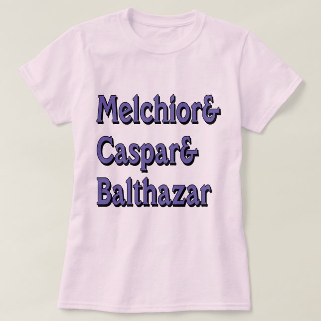 T-shirt Noms des Trois Sages (Design devant)