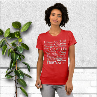 T-shirt Noms fantastiques de Dieu