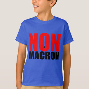 T-SHIRT NON À MACRON