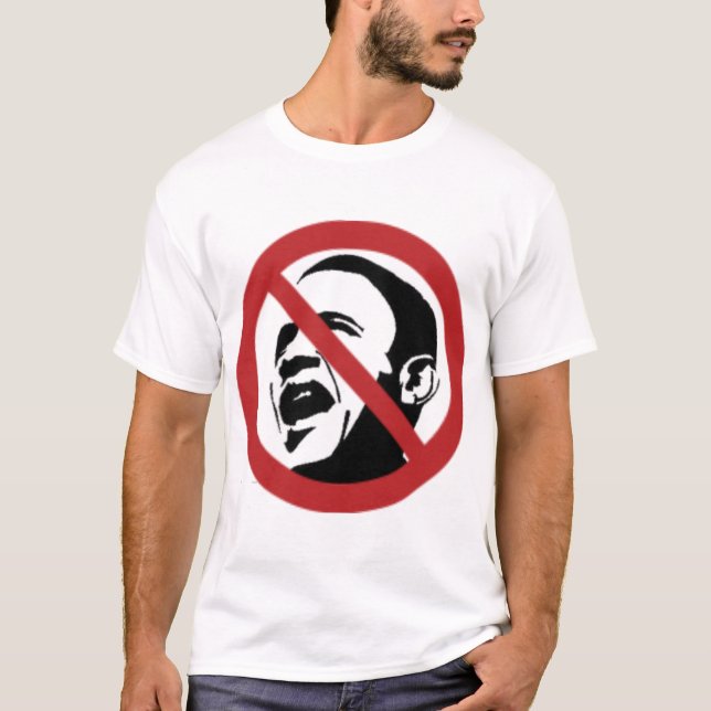 T-shirt Non à Obama (Devant)
