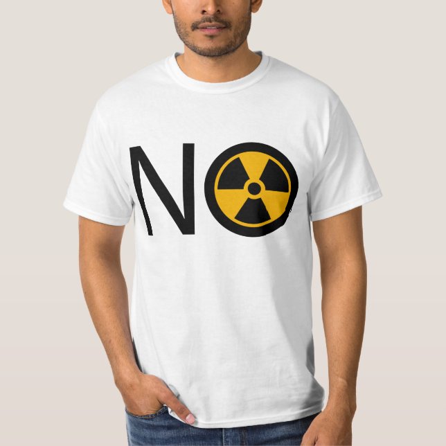T-shirt Non au rayonnement et à l'énergie nucléaire (Devant)
