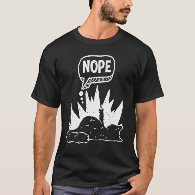 T-shirt Non Chat Lassé et Agacé Non Chat (Devant)