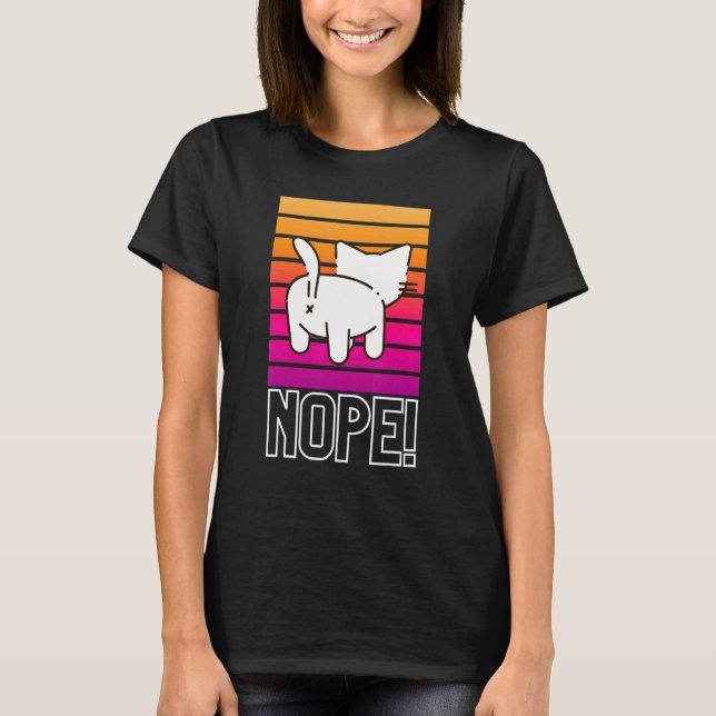 T-shirt Non  Chat  Non (Devant)