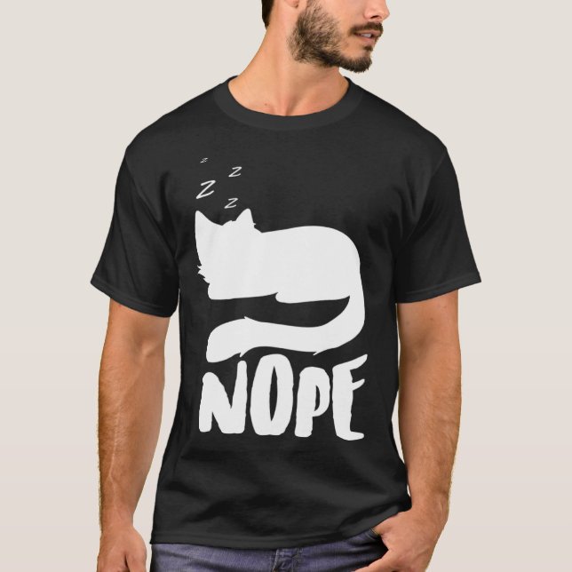 T-shirt Non Chat paresseux (Devant)