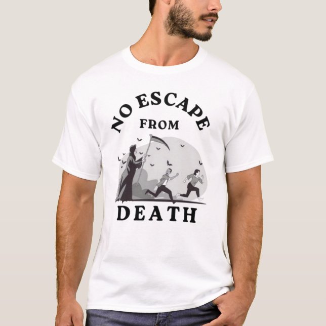 T-shirt NON échapper à la mort femmes hommes 2025 classiqu (Devant)